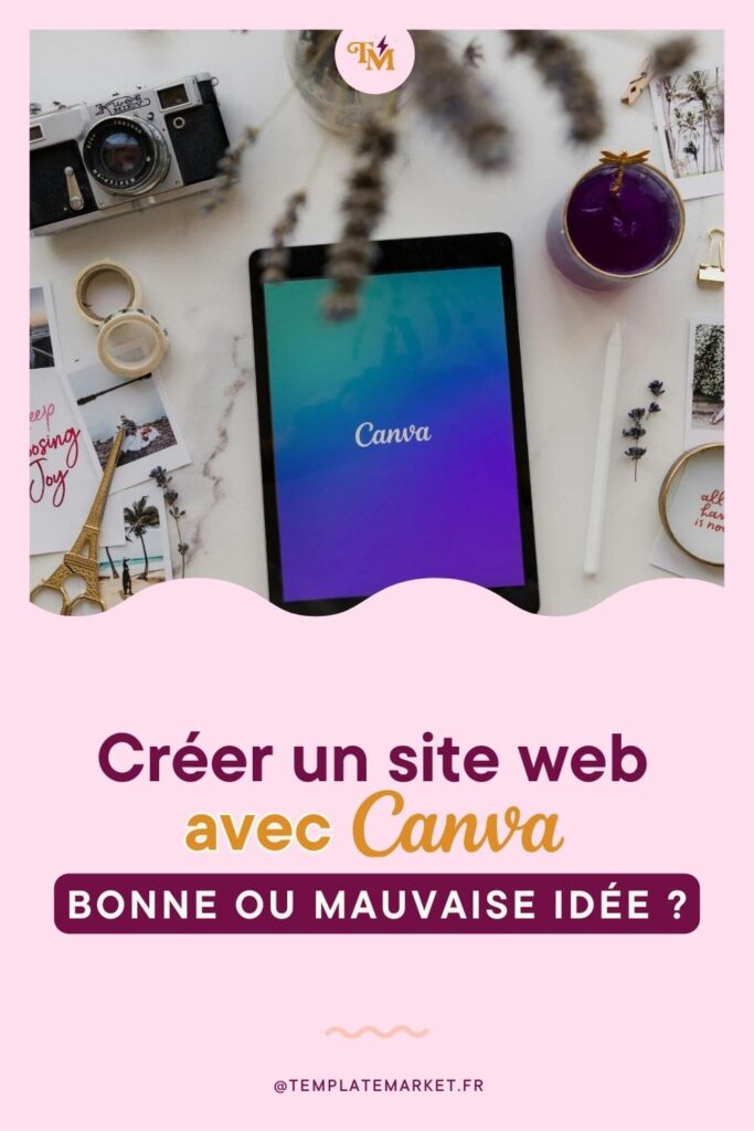 créer un site canva